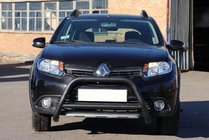 Dacia Sandero 2013-2020 Przedni Pałąk WT006 Czarny (Stal Nierdzewna) zdjęcia 2