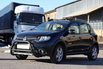 Dacia Sandero 2013-2020 Przedni Pałąk WT006 Czarny (Stal Nierdzewna) zdjęcia 3