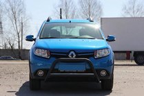Dacia Sandero 2013-2020 Przedni Pałąk WT006 Czarny (Stal Nierdzewna) zdjęcia 1