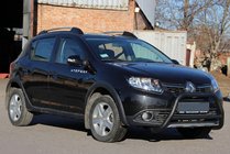 Dacia Sandero 2013-2020 Przedni Pałąk WT006 Czarny (Stal Nierdzewna) zdjęcia 4