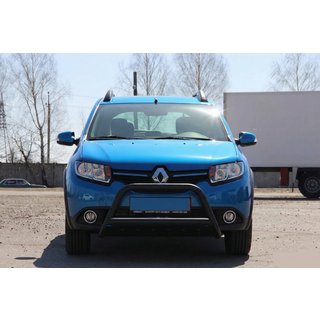 Przedni Pałąk WT006 Czarny (Stal Nierdzewna) Dacia Sandero 2013-2020 zdjęcia 1