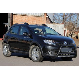Przedni Pałąk WT006 Czarny (Stal Nierdzewna) Dacia Sandero 2013-2020 zdjęcia 4