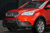 SsangYong Korando 2010-2019 Pałąk Przedni WT005 Czarny (Stal Nierdzewna) zdjęcia 3
