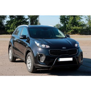 Pałąk Przedni WT006 Czarny (Stal Nierdzewna) Kia Sportage 2015-2021 zdjęcia 2