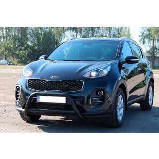 Pałąk Przedni WT006 Czarny (Stal Nierdzewna) Kia Sportage 2015-2021 zdjęcia 3