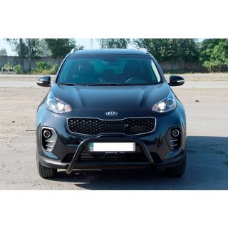 Pałąk Przedni WT006 Czarny (Stal Nierdzewna) Kia Sportage 2015-2021 zdjęcia 1