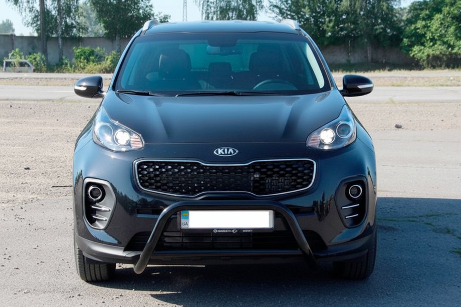 Kia Sportage 2015-2021 Pałąk Przedni WT006 Czarny (Stal Nierdzewna) Image