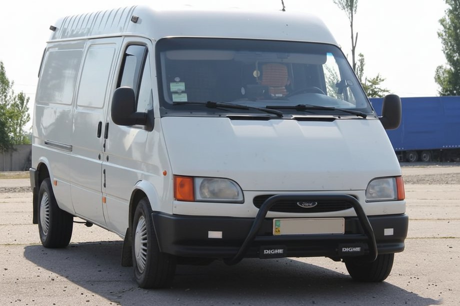 Ford Transit 1991-2000 Pałąk Przedni WT006 Czarny (Stal Nierdzewna) Image