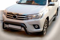 Toyota Hilux 2015- Osłona Przednia WT009 Czarna (Stal Nierdzewna) zdjęcia 1