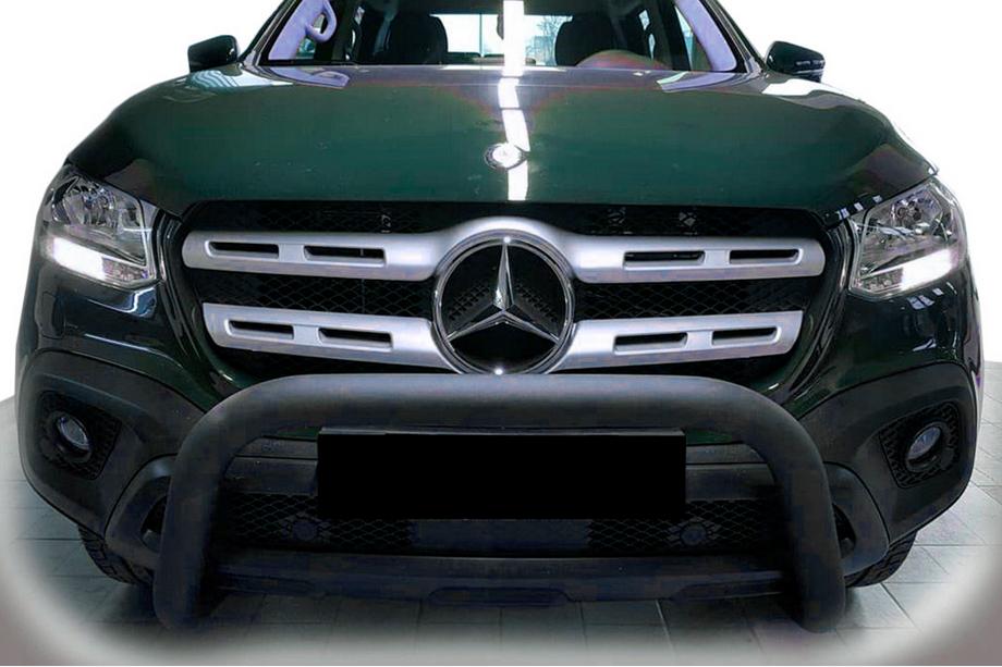 Mercedes X class 2017-2020 Osłona przednia WT005 Czarna (nierdzewna, 60mm) Image