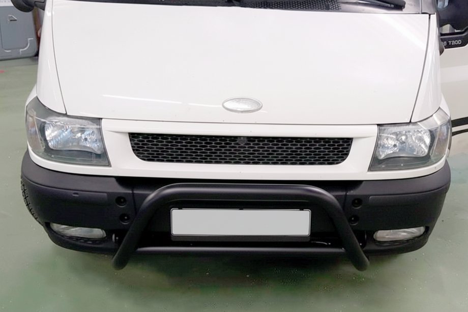Ford Transit 2000–2014 Pałąk Przedni WT006 Czarny (Stal Nierdzewna) Image