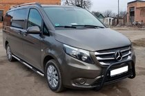 Mercedes Vito/V-class W447 2014- Pałąk Przedni WT006 Czarny (Stal Nierdzewna) zdjęcia 1