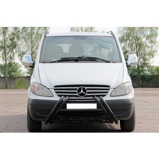 Orurowanie przednie Kelebek WT011 Black (stal nierdzewna) Mercedes Viano 2004-2014 zdjęcia 1