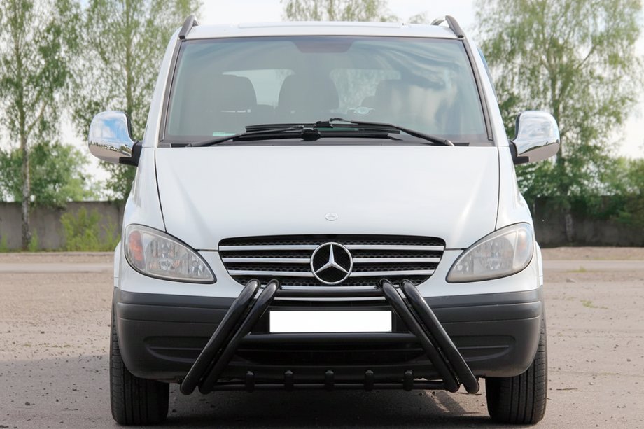 Mercedes Viano 2004-2014 Orurowanie przednie Kelebek WT011 Black (stal nierdzewna) Image