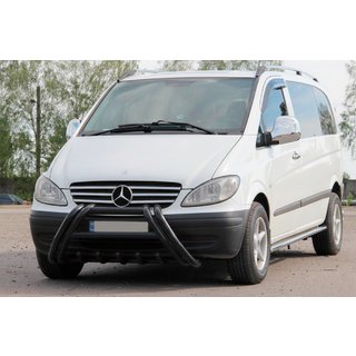 Orurowanie przednie Kelebek WT011 Black (stal nierdzewna) Mercedes Vito W639 2004-2014 zdjęcia 3
