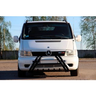 Orurowanie przednie Kelebek WT011 Black (stal nierdzewna) Mercedes Vito W638 1996-2003 zdjęcia 3