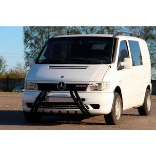 Orurowanie przednie Kelebek WT011 Black (stal nierdzewna) Mercedes Vito W638 1996-2003 zdjęcia 2