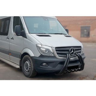 Pałąk Przedni F1-01 Czarny (2013-2018, Stal Nierdzewna) Mercedes Sprinter W906 2006–2018 zdjęcia 1