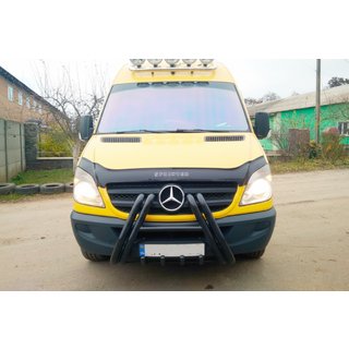 Pałąk Przedni F1-01 Czarny (2013-2018, Stal Nierdzewna) Mercedes Sprinter W906 2006–2018 zdjęcia 4