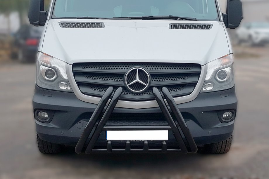 Mercedes Sprinter W906 2006–2018 Pałąk Przedni F1-01 Czarny (2013-2018, Stal Nierdzewna) Zdjęcia 2