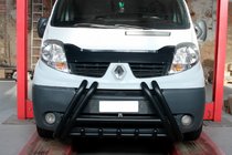 Renault Trafic 2001–2015 Orurowanie Przednie F1-01 Czarny (Stal Nierdzewna) zdjęcia 1