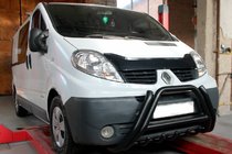 Nissan Primastar 2002-2014 Orurowanie Przednie F1-01 Czarny (Stal Nierdzewna) zdjęcia 2