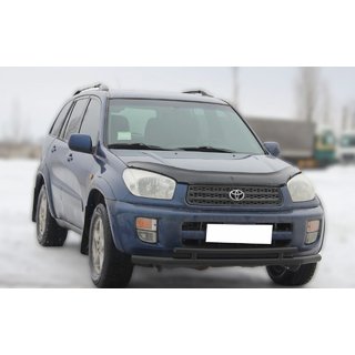 Osłona Przednia ST014-1 Czarna (Stal Nierdzewna) Toyota Rav 4 2001-2005 zdjęcia 2