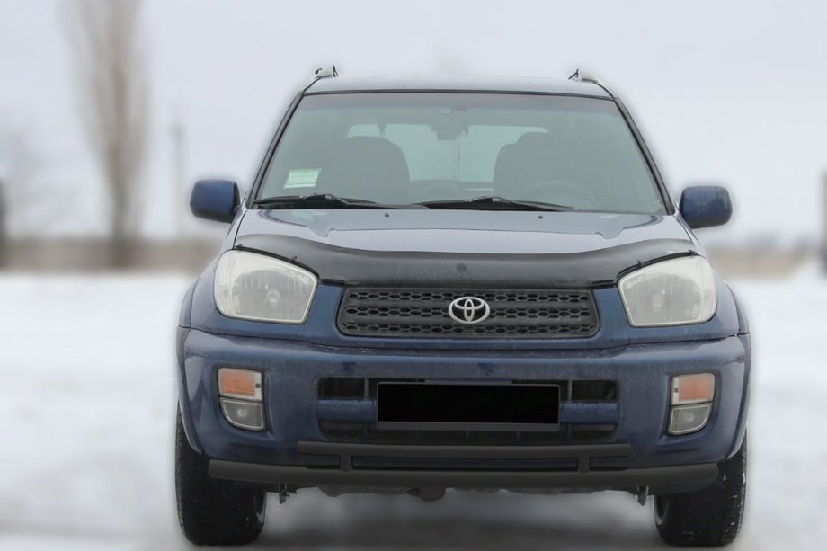 Toyota Rav 4 2001-2005 Osłona Przednia ST014-1 Czarna (Stal Nierdzewna) Image