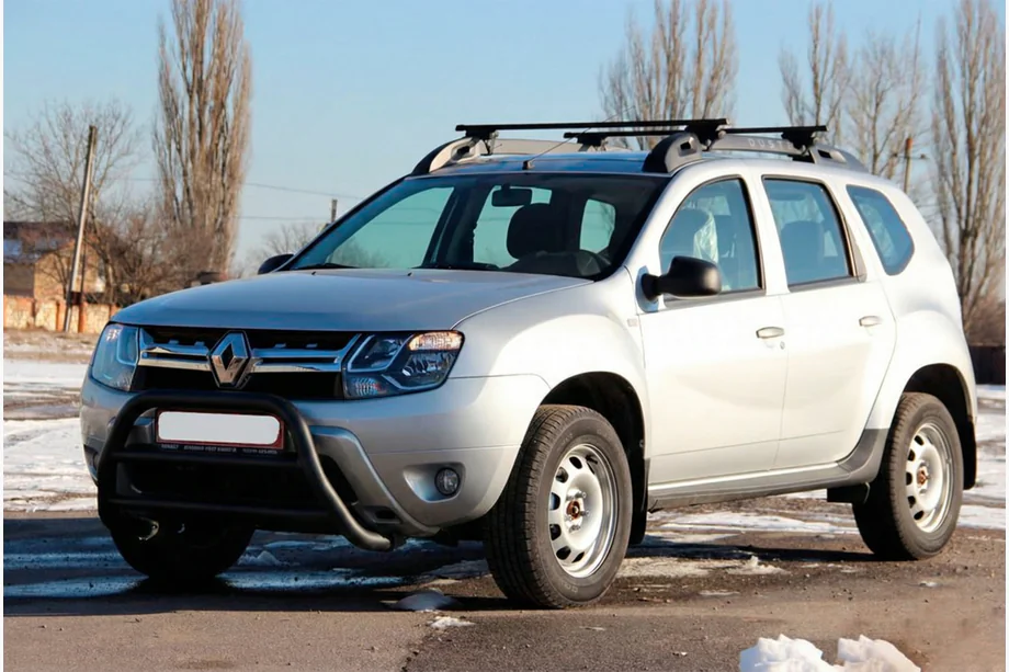Renault Duster 2008–2017 Pałąk Przedni WT022 Czarny (Stal Nierdzewna) Image