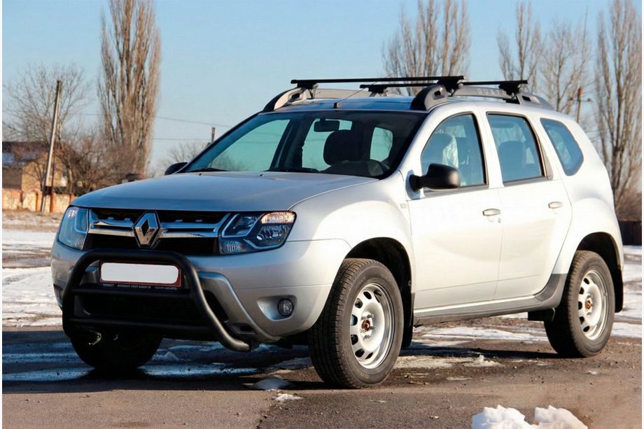 Dacia Duster 2008-2018 Pałąk Przedni WT022 Czarny (Stal Nierdzewna) Image