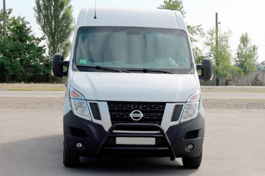 Renault Master 2011-2023 Pałąk Przedni WT022 Czarny (Stal Nierdzewna) Image