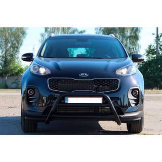 Pałąk Przedni WT023 Czarny (Stal Nierdzewna) Kia Sportage 2015-2021 zdjęcia 1