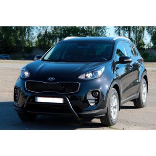 Pałąk Przedni WT023 Czarny (Stal Nierdzewna) Kia Sportage 2015-2021 zdjęcia 3