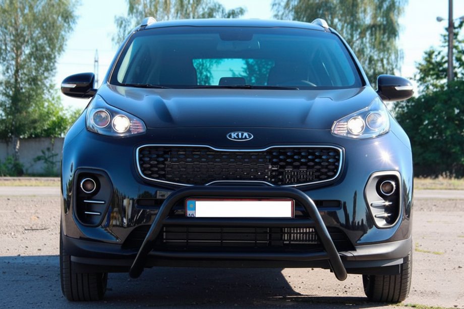 Kia Sportage 2015-2021 Pałąk Przedni WT023 Czarny (Stal Nierdzewna) Image