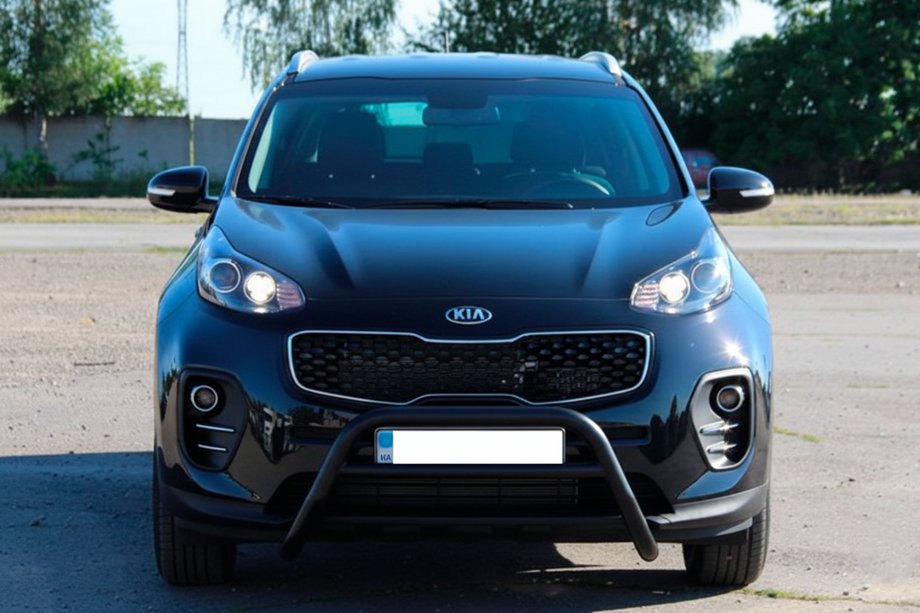 Kia Sportage 2015-2021 Pałąk Przedni WT023 Czarny (Stal Nierdzewna) Zdjęcia 4