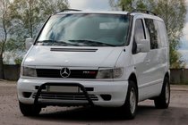 Mercedes Vito W638 1996-2003 Pałąk Przedni WT022 Czarny (Stal Nierdzewna) zdjęcia 2