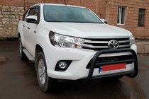 Toyota Hilux 2015- Pałąk Przedni WT007 Czarny (Stal Nierdzewna) zdjęcia 2