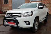 Toyota Hilux 2015- Pałąk Przedni WT007 Czarny (Stal Nierdzewna) zdjęcia 4