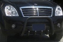 SsangYong Rexton I 2001-2017 Pałąk Przedni QT006 Czarny (Stal Nierdzewna) zdjęcia 1