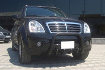 SsangYong Rexton I 2001-2017 Pałąk Przedni QT006 Czarny (Stal Nierdzewna) zdjęcia 3
