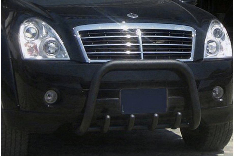 SsangYong Rexton I 2001-2017 Pałąk Przedni QT006 Czarny (Stal Nierdzewna) Image