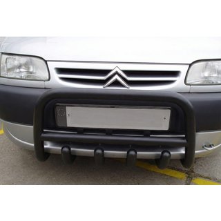 Pałąk Przedni QT006 Czarny (Stal Nierdzewna) Citroen Berlingo 1996-2008