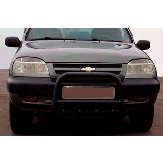 Pałąk Przedni QT006 Czarny (Stal Nierdzewna) Chevrolet Niva 1998-2020