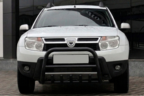 Dacia Duster 2008-2018 Pałąk przedni bez napisu QT006 Czarny (nierdzewny) zdjęcia 1