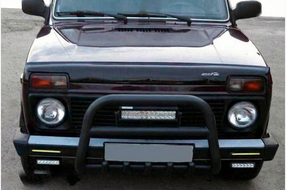 Lada Niva i Urban 1977- Pałąk Przedni QT006 Czarny (Stal Nierdzewna) Zdjęcia 3