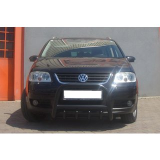 Pałąk Przedni QT006 Czarny (Stal Nierdzewna) Volkswagen Touran 2003-2010 zdjęcia 4