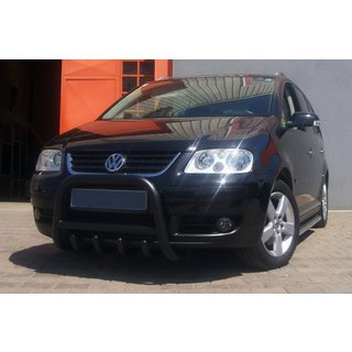Pałąk Przedni QT006 Czarny (Stal Nierdzewna) Volkswagen Touran 2003-2010 zdjęcia 2