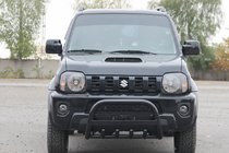 Suzuki Jimny 1998-2018 Pałąk Przedni QT006 Czarny (Stal Nierdzewna) zdjęcia 1