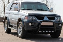 Mitsubishi Pajero Sport 1996-2007 Pałąk Przedni QT006 Czarny (Stal Nierdzewna) zdjęcia 2