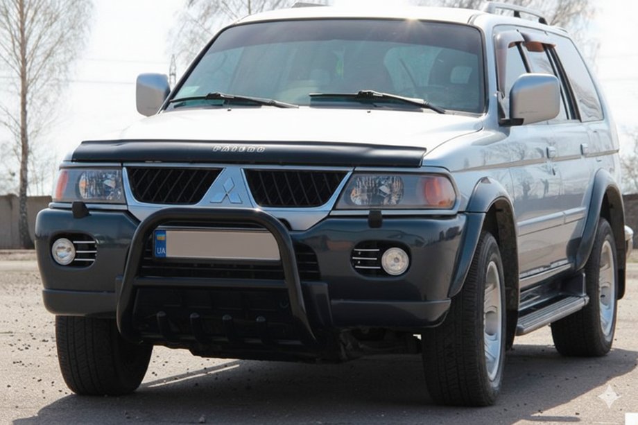Mitsubishi Pajero Sport 1996-2007 Pałąk Przedni QT006 Czarny (Stal Nierdzewna) Zdjęcia 3